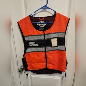 Harley-Davidson Orange and Black Reflective Safety Vest